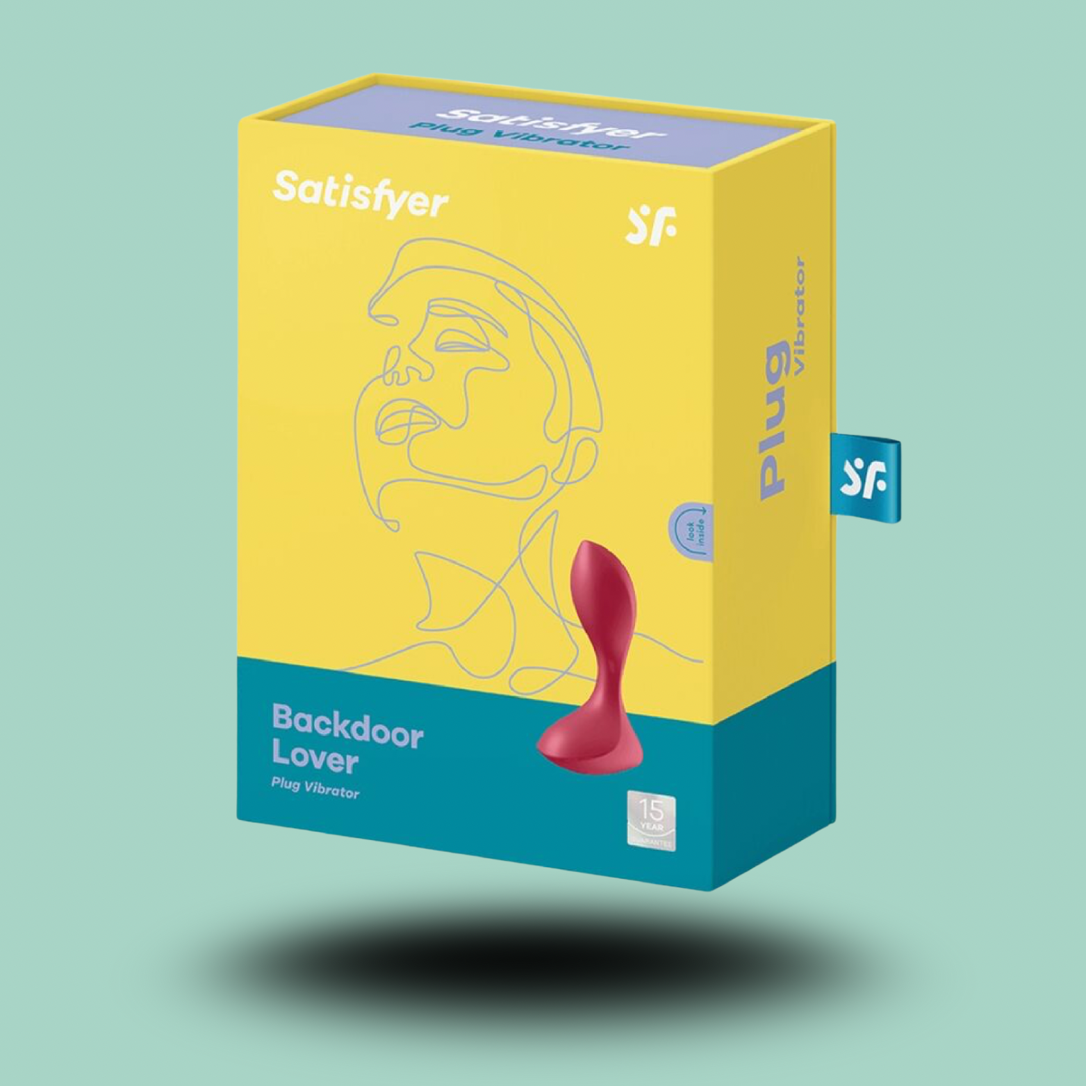 SATISFYER - BOUCHON VIBRANT BACKDOOR LOVER ROUGE