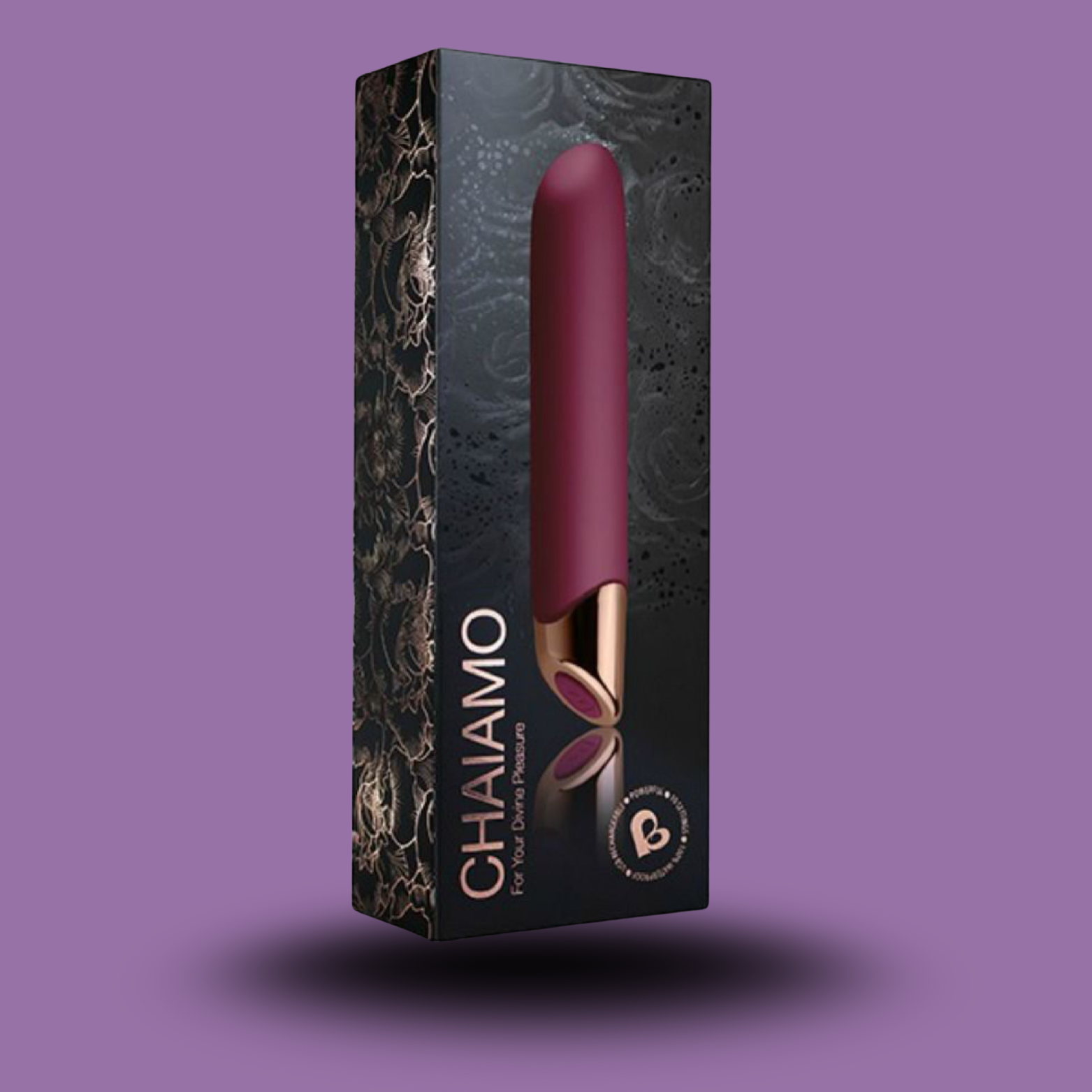 ROCKS-OFF - VIBRATEUR BORDEAUX CHAIAMO