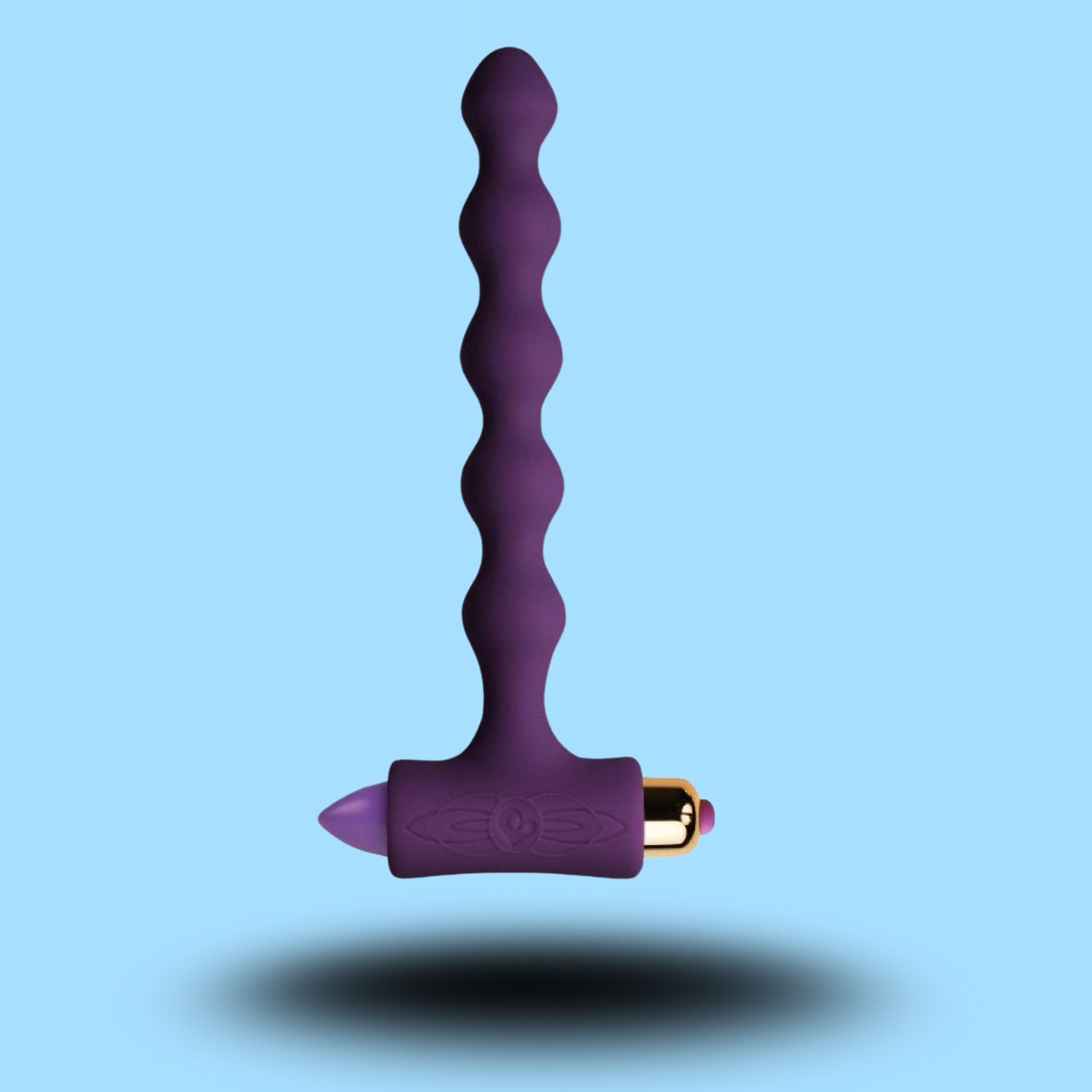 ROCKS-OFF - PLUG ANAL AVEC VIBRATION ET PERLES RIVERLES PETITE SENSATIONS