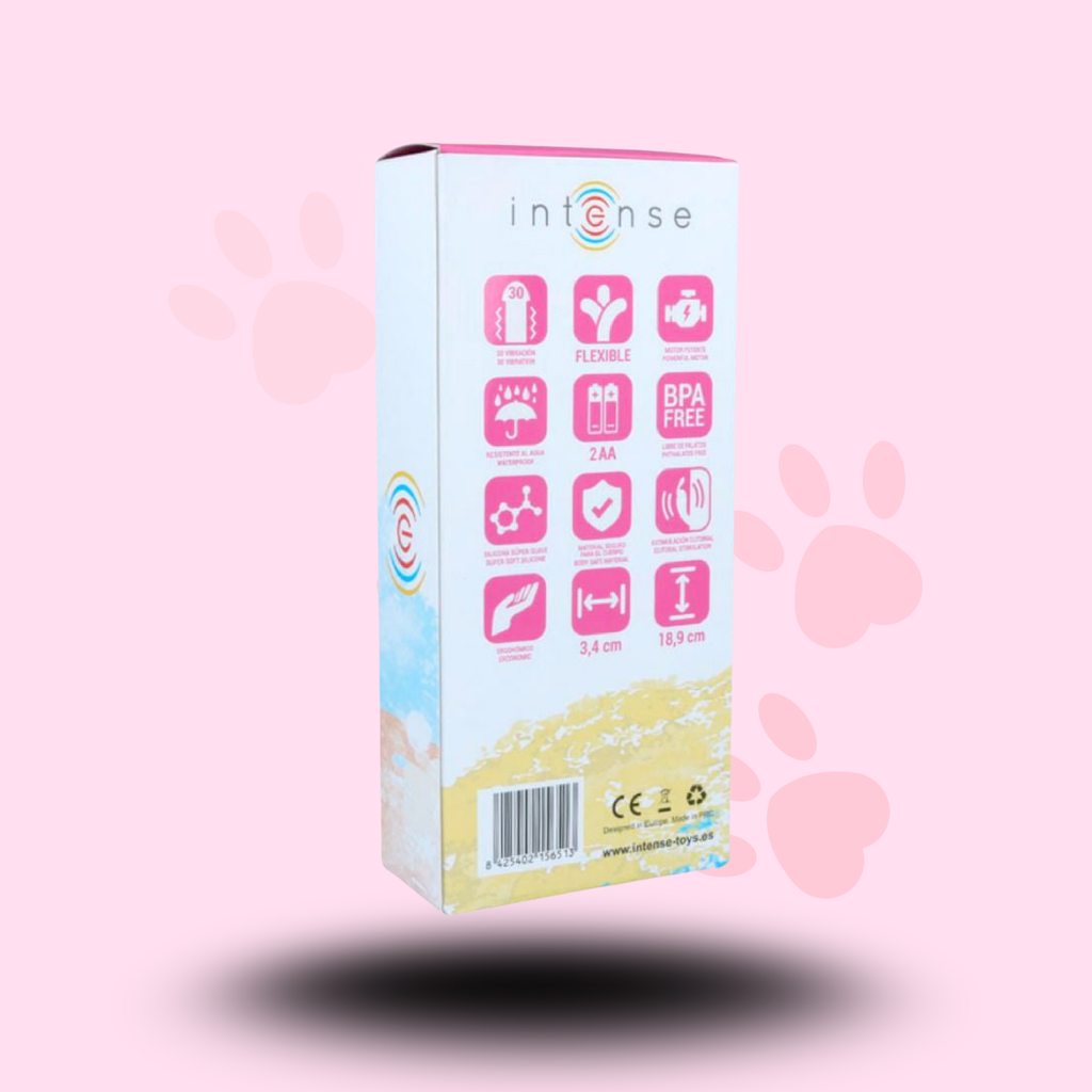 INTENSE - VIBRATEUR DE LUXE EN SILICONE ROSE HILARI