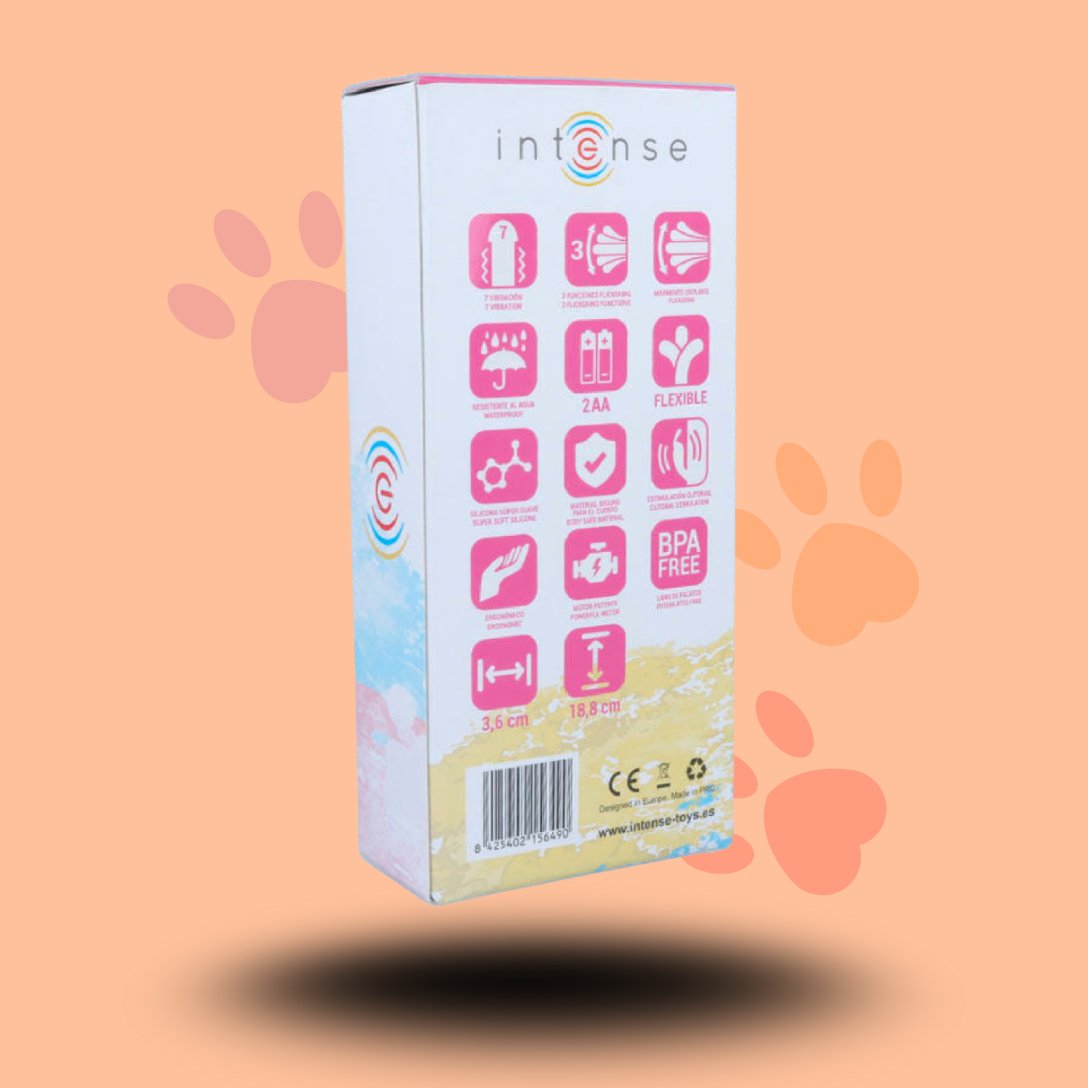 INTENSE - VIBRATEUR OSCILLANT SUSY SILICONE LAPIN ROSE
