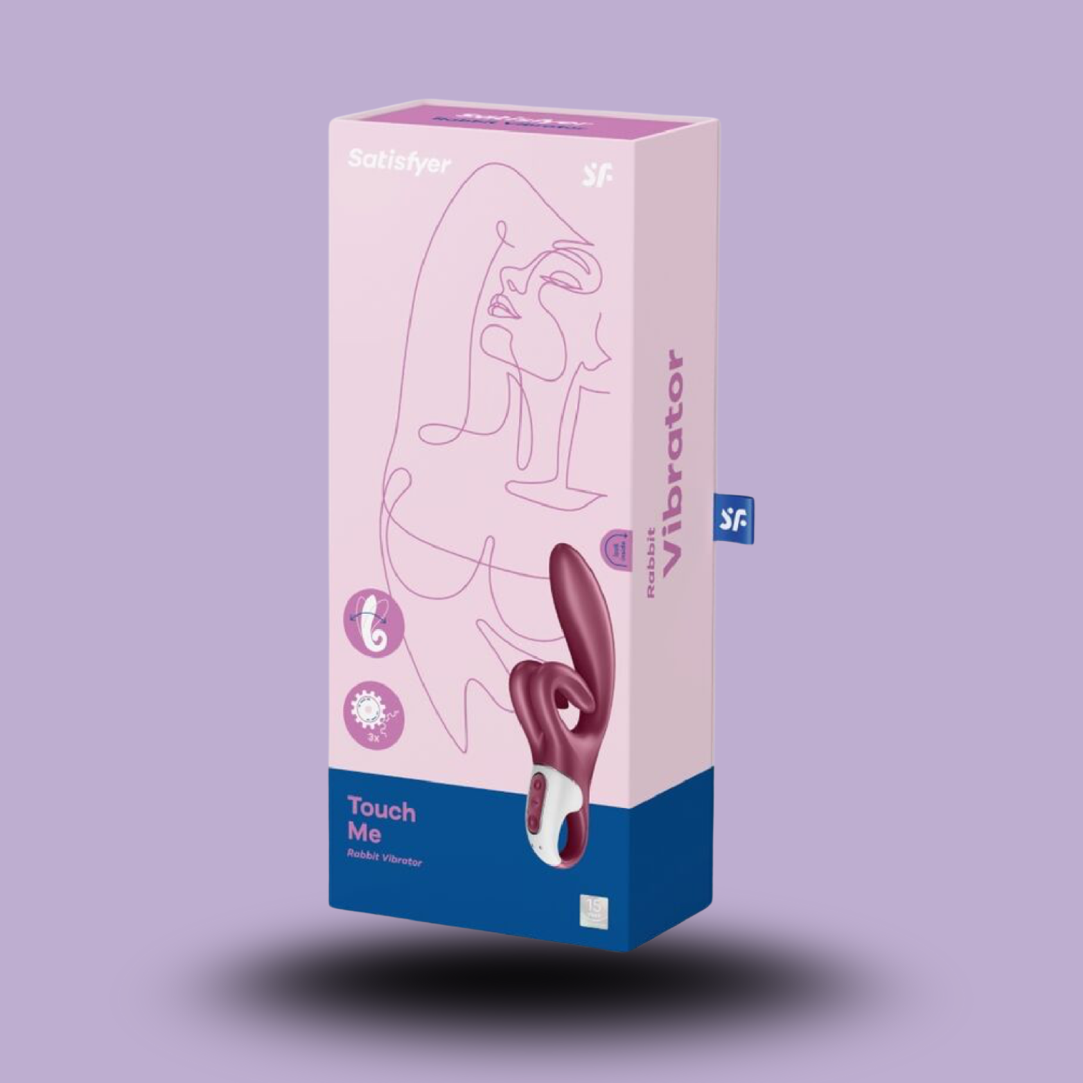 SATISFYER - VIBRATION DE LAPIN TOUCH ME ROUGE