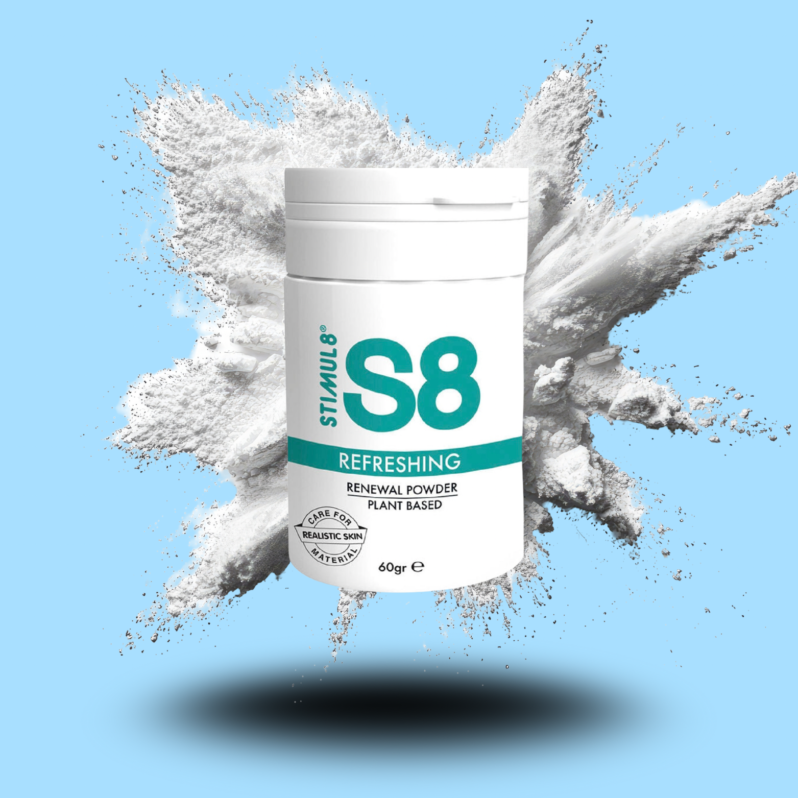 STIMUL8 - S8 POUDRE RAFRAÎCHISSANTE NATURELLE RENOUVELANTE 60 GR
