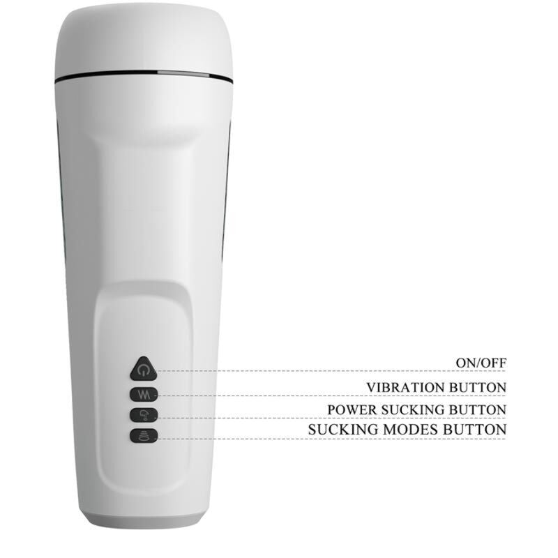 PRETTY LOVE - MASTURBATEUR VIBRANT POUR HOMMES SIENNA. VOIX ET ONDES STIMULANTES
