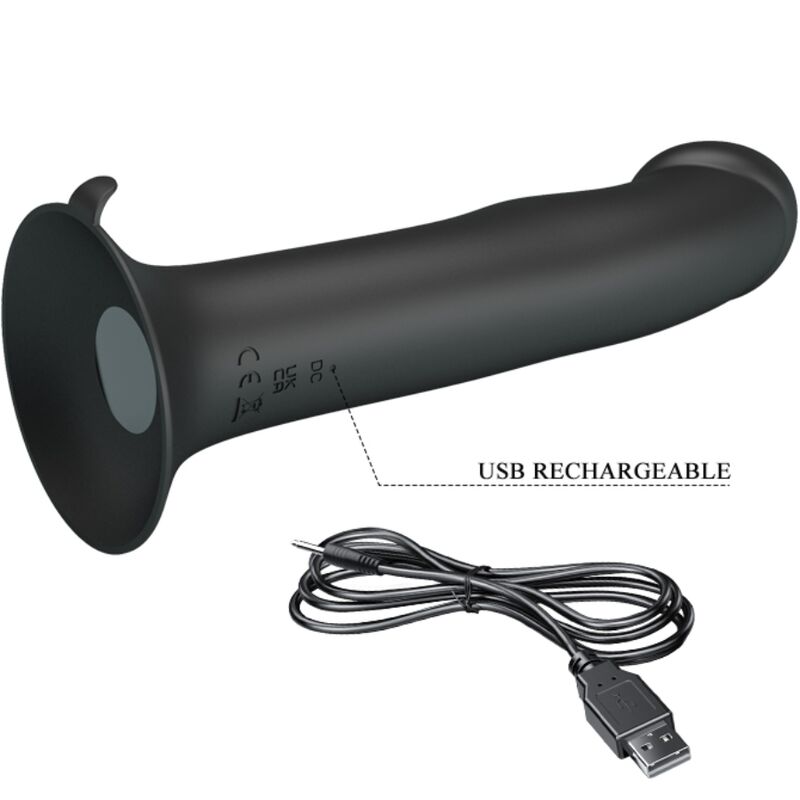 PRETTY LOVE - VIBRATEUR MURRAY ET ONDES STIMULANTES CLITORIDIENNES NOIR