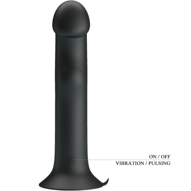 PRETTY LOVE - VIBRATEUR MURRAY ET ONDES STIMULANTES CLITORIDIENNES NOIR