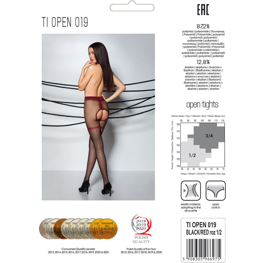 PASSION - TIOPEN 019 COLLANT NOIR 1/2 20 DEN