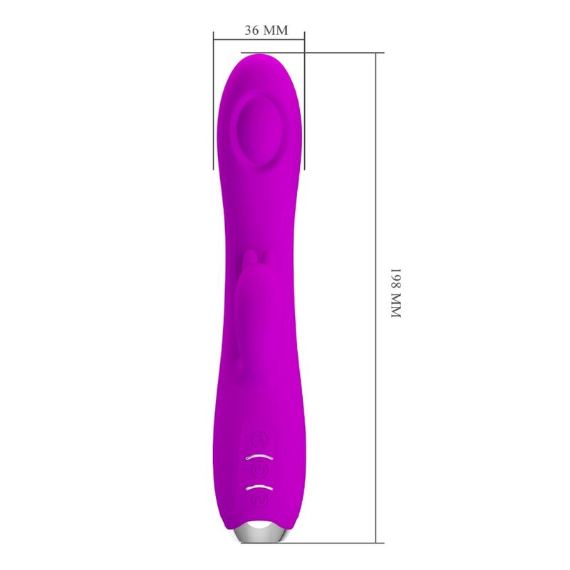 PRETTY LOVE - VIBRATEUR REGINA - ONDES STIMULANTES RECHARGEABLES VIOLET