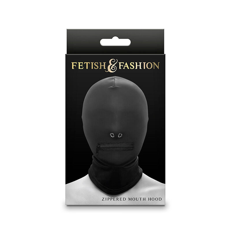 NS NOVELTIES - FETISH & FASHION CAGOULE FERMÉE À FERMETURE ÉCLAIR NYLON NOIR