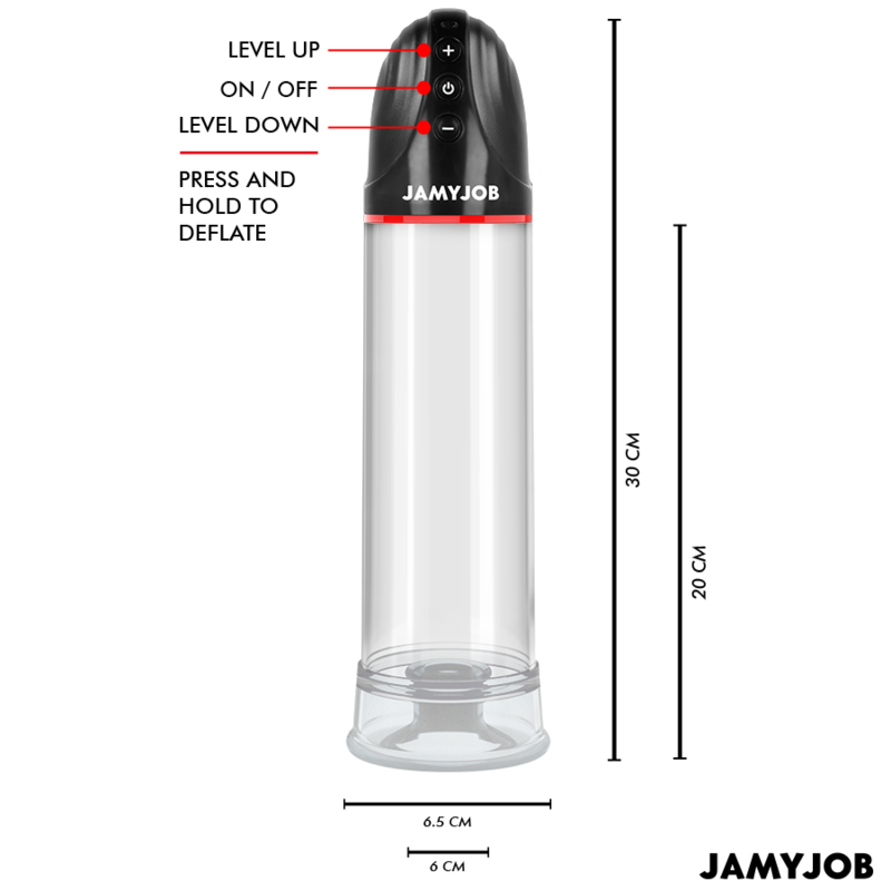 JAMYJOB - POMPE AUTOMATIQUE XPAND 3 NIVEAUX D'ONDES STIMULANTES GRIS