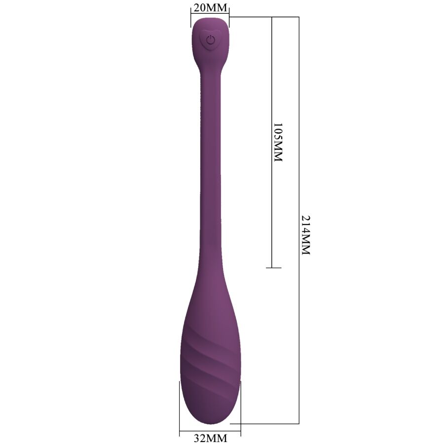 PRETTY LOVE - VIBRATEUR CONTRÔLÉ PAR APPLICATION LEVIATHAN VIOLET