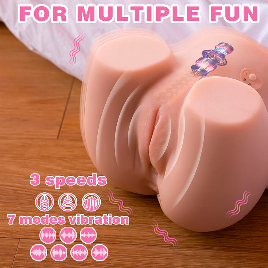 XISE - CONNIE BACK MASTURBATEUR VAGIN ET ANUS RÉALISTE MULTIPOSITION AVEC VIBRATION