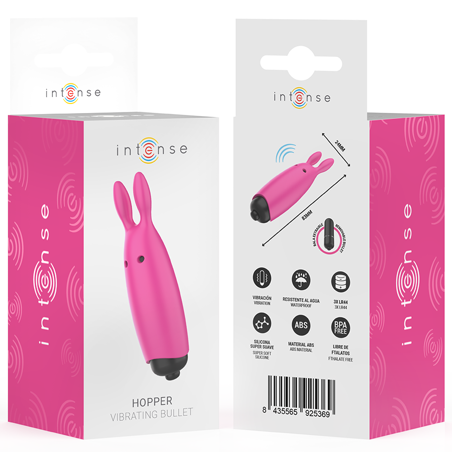 INTENSE - HOPPER PINK BULLET VIBRANT 8,3 X 2,4 CM