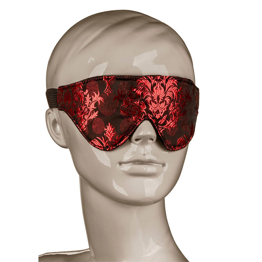 CALEXOTICS - MASQUE POUR LES YEUX OPAQUE SCANDAL AVEC DÉTAILS ROUGES
