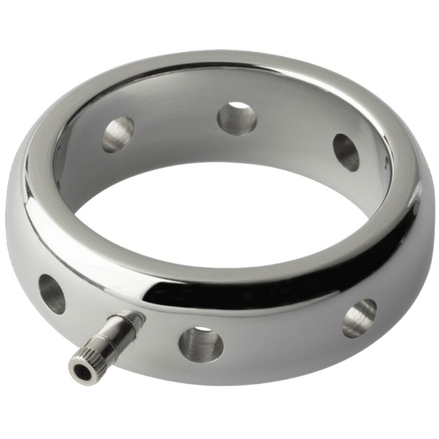 ELECTRASTIM - ANNEAU PÉNIS ÉLECTROMAGNÉTIQUE PRESTIGE EN MÉTAL 50 MM