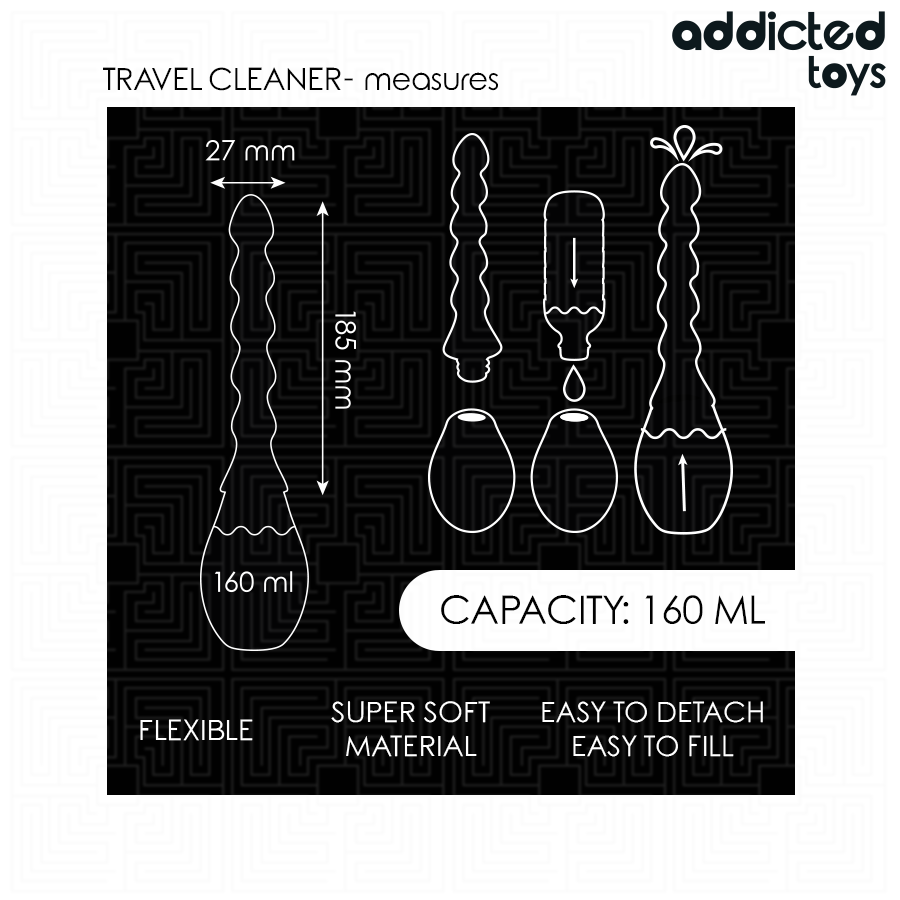 ADDICTED TOYS - NETTOYEUR DE VOYAGE MODÈLE 2