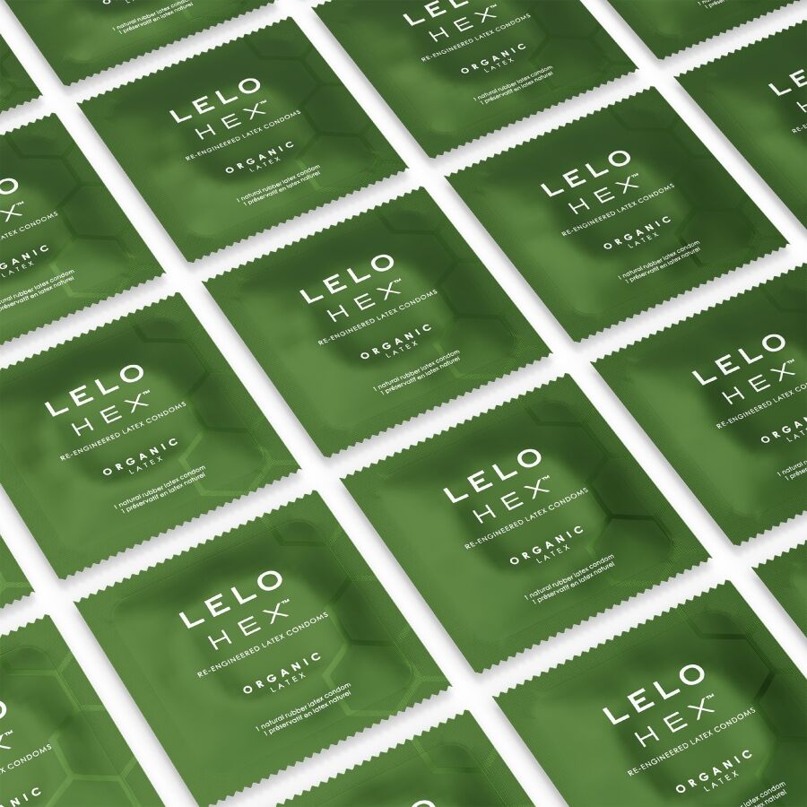 LELO - HEX BOÎTE DE PRÉSERVATIFS BIOLOGIQUES 3 UNITÉS